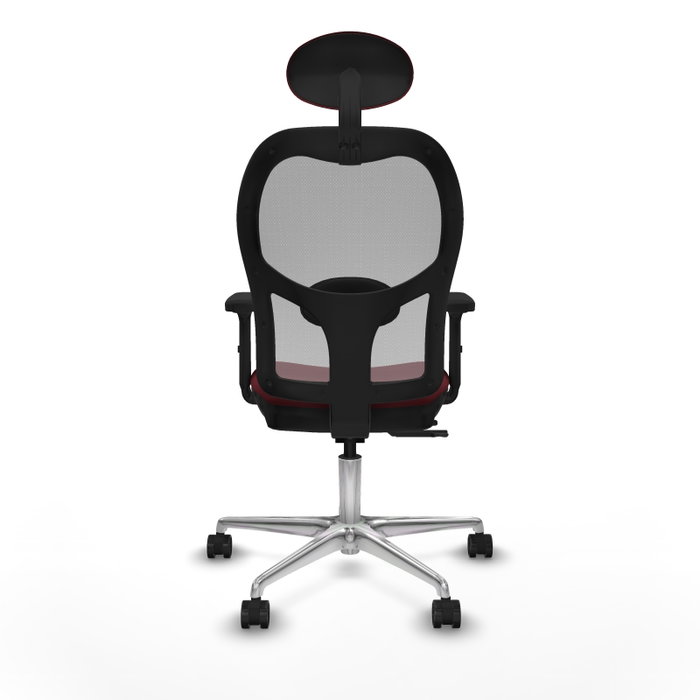 PIQUERAS Y CRESPO Silla de oficina Jorquera Granate y Gris con Mecanismo Sincro/Traslack PIQUERAS Y CRESPO Silla de oficina Jorquera Granate y Gris con Mecanismo Sincro/Traslack
