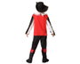 Disfraz Mosquetero Infantil 5-6 Años con Sombrero y Peto Rojo