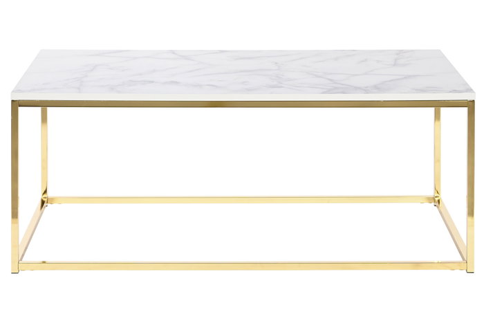 Mesa Centro Chic DKD Home Decor Blanco Dorado 60 x 40 x 100 cm