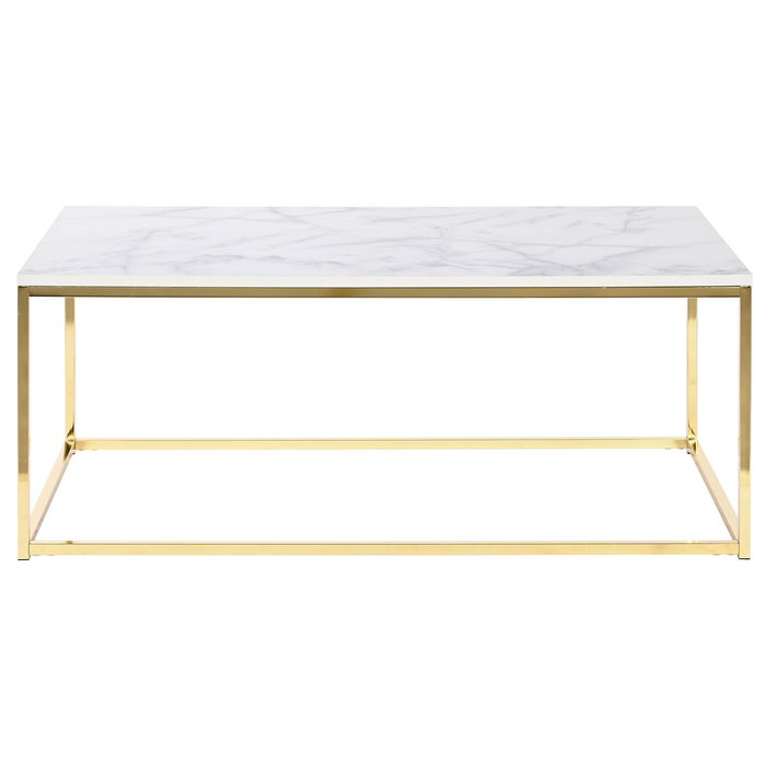DKD Home Decor Mesa Centro Chic Blanco Dorado