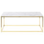 DKD Home Decor Mesa Centro Chic Blanco Dorado