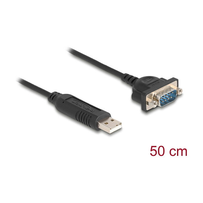 DeLOCK Adaptador USB a RS-232 66470 de 0,5 m
