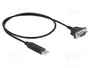 DeLOCK Adaptador USB RS-232 a D-Sub 9, 0,5 m