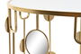 Mesita Auxiliar Glam DKD Home Decor Dorado 80 x 45 x 80 cm Set de 2