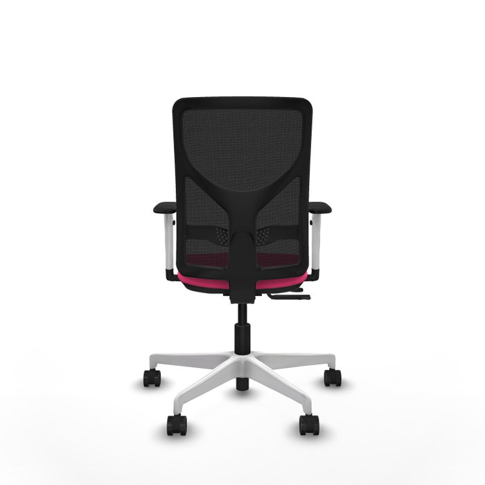 PIQUERAS Y CRESPO Silla de oficina Motilla Rosa y Negro con Mecanismo Sincro/Traslack