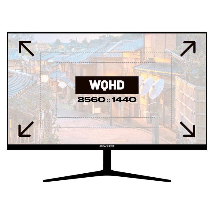 JAPANNEXT JN-IPS27WQHDR-C65W Monitor IPS 27" WQHD (2560x1440) 75Hz, 5ms, AMD FreeSync, HDR, Altavoces, USB-C 65W, Negro
