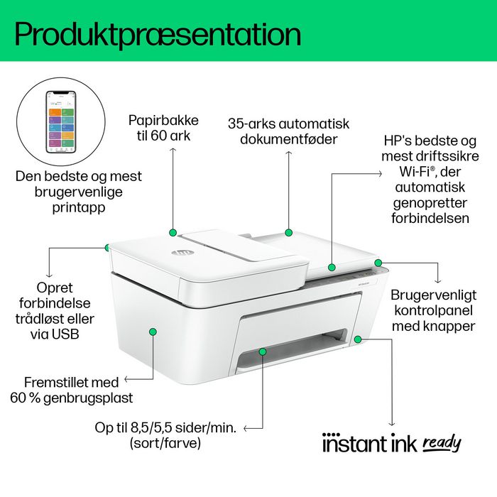 HP DeskJet 4220e Multifunción WiFi ADF Gris Cemento HP DeskJet 4220e Multifunción WiFi ADF Gris Cemento