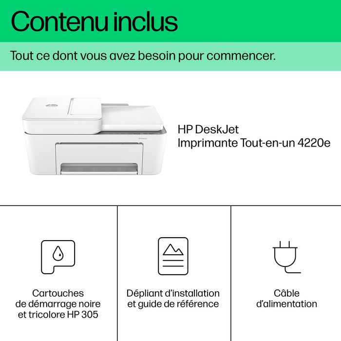 HP DeskJet 4220e Multifunción WiFi ADF Gris Cemento HP DeskJet 4220e Multifunción WiFi ADF Gris Cemento
