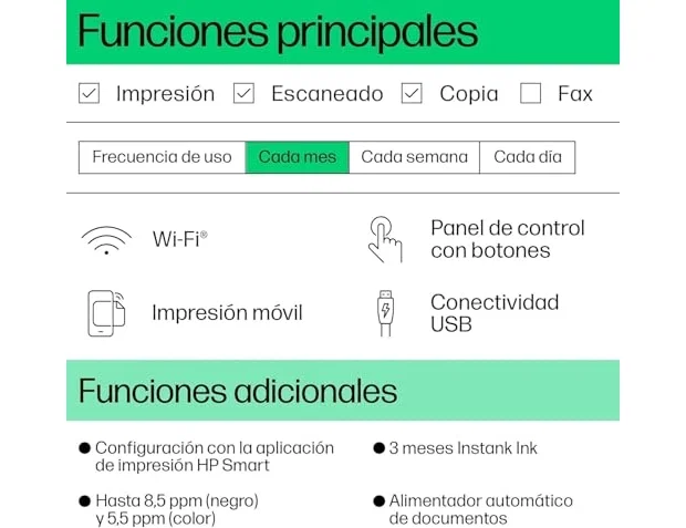 HP DeskJet 4220e Multifunción WiFi ADF Gris Cemento