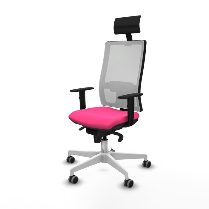 PIQUERAS Y CRESPO Silla de oficina Horna Rosa con mecanismo Sincro PIQUERAS Y CRESPO Silla de oficina Horna Rosa con mecanismo Sincro