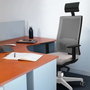 PIQUERAS Y CRESPO Silla de oficina Horna Rosa con mecanismo Sincro