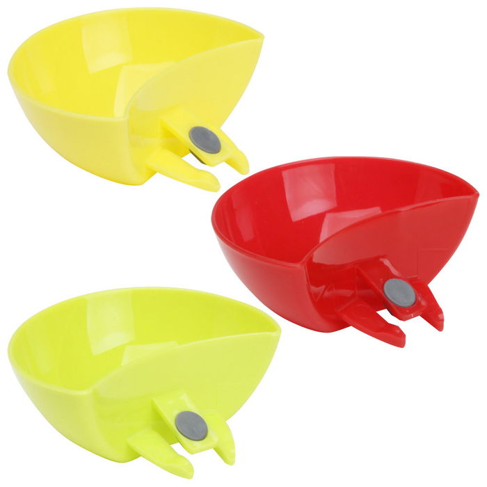 Pick and Drink Juego de 3 Bol con Clip para Salsas y Condimentos, 8.5x5 cm, Altura 4 cm
