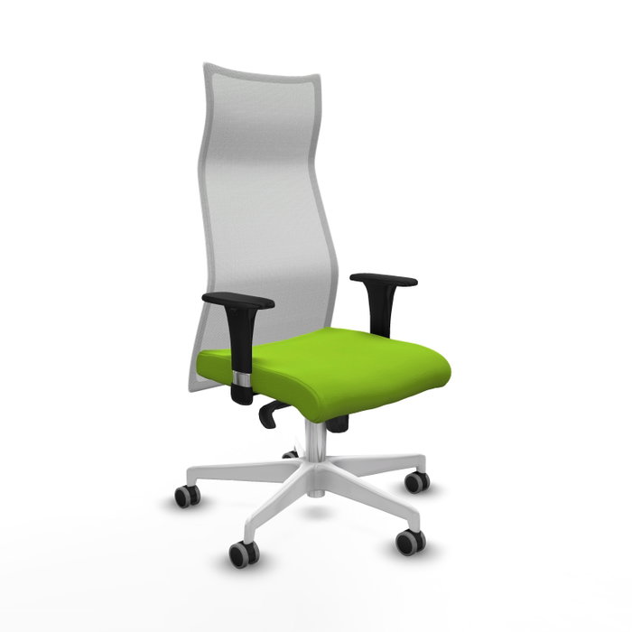 PIQUERAS Y CRESPO Sillón Albacete con Mecanismo Sincro, Similpiel Pistacho y Malla Blanco PIQUERAS Y CRESPO Sillón Albacete con Mecanismo Sincro, Similpiel Pistacho y Malla Blanco