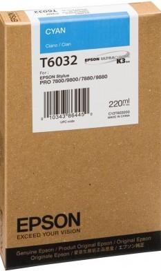 Epson Cartucho de Tinta Cian C13T603200 220ml para Stylus Pro 7800/7880/9800/9880