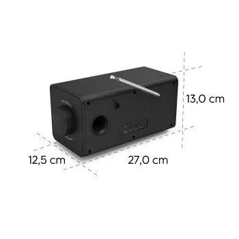 Hama DR1001 Radio digital con altavoz FM/DAB+, Bluetooth y pantalla de 4.3 pulgadas - Negro Hama DR1001 Radio digital con altavoz FM/DAB+, Bluetooth y pantalla de 4.3 pulgadas - Negro