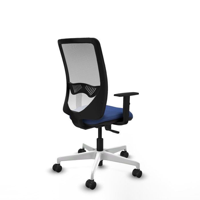 PIQUERAS Y CRESPO Silla de oficina Zulema con Mecanismo Sincro Azul marino y Blanco PIQUERAS Y CRESPO Silla de oficina Zulema con Mecanismo Sincro Azul marino y Blanco