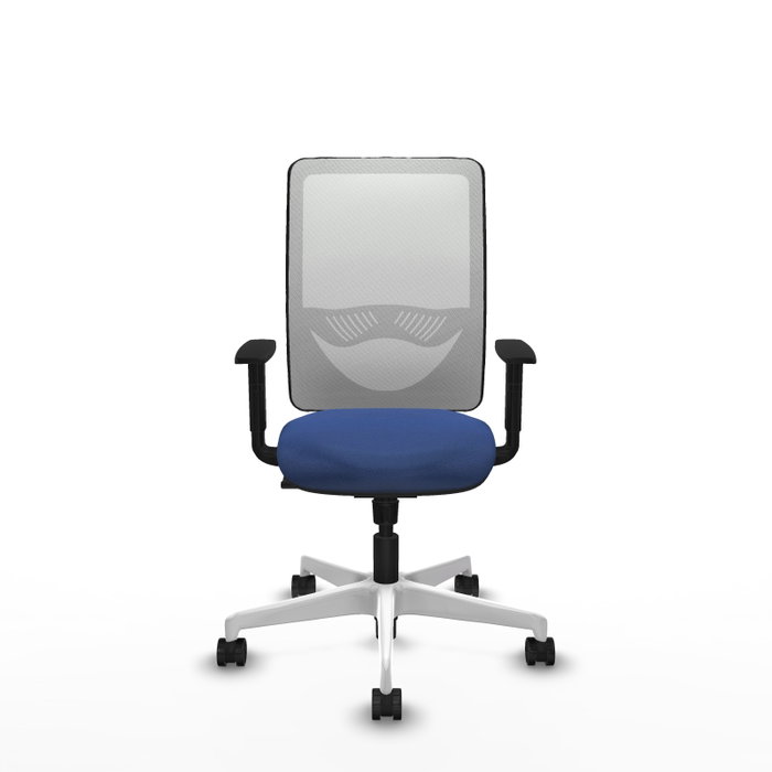 PIQUERAS Y CRESPO Silla de oficina Zulema con Mecanismo Sincro Azul marino y Blanco PIQUERAS Y CRESPO Silla de oficina Zulema con Mecanismo Sincro Azul marino y Blanco