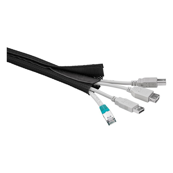 Goobay Funda para cables flexible 51919, 1,8 m, Negro