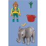 PLAYMOBIL My Life Zoo: Elefante Bebé y Cuidadora