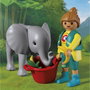 PLAYMOBIL Zoo: Elefante Bebé y Cuidadora, Figura de Acción con Animales para Niños +4 Años 72092