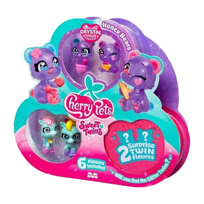 Magic Box Cherry Pets Sweet Twins Multipack con 6 Figuras Incluidas Magic Box Cherry Pets Sweet Twins Multipack con 6 Figuras Incluidas