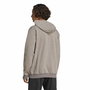 Sudadera con Capucha Hombre Adidas Seasonal Essentials Melange Hoodie Marrón Beige