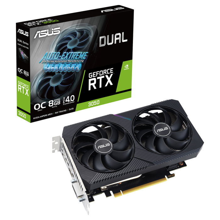 Asus Dual GeForce RTX 3050 V2 OC 8GB GDDR6 Asus Dual GeForce RTX 3050 V2 OC 8GB GDDR6