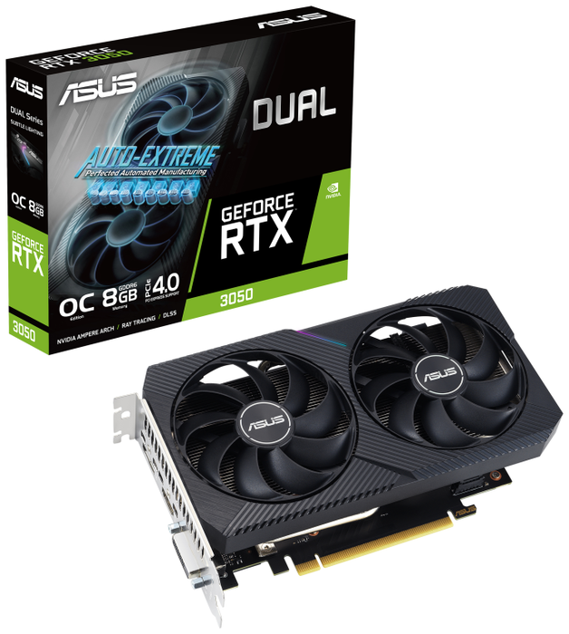 ASUS Tarjeta Gráfica Dual GeForce RTX 3050 8GB GDDR6 RTX3050-O8G-V2 ASUS Tarjeta Gráfica Dual GeForce RTX 3050 8GB GDDR6 RTX3050-O8G-V2