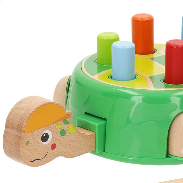 Color Baby Juego De Madera Tortuga Martillo de 26x16x10 cm Color Baby Juego De Madera Tortuga Martillo de 26x16x10 cm