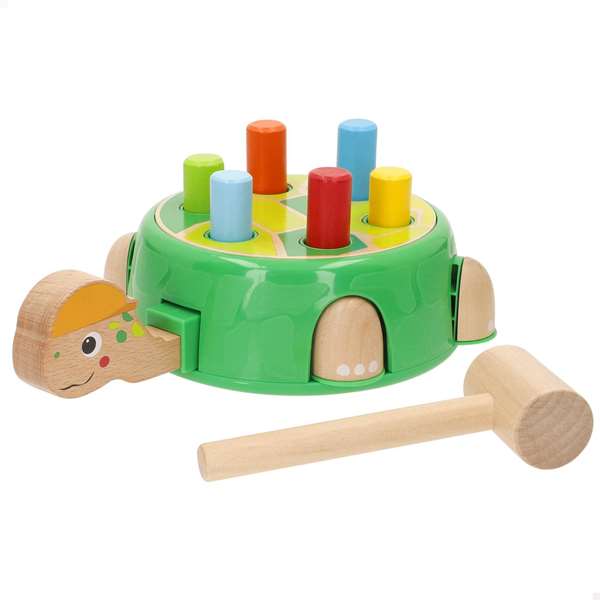 Color Baby Juego De Madera Tortuga Martillo de 26x16x10 cm Color Baby Juego De Madera Tortuga Martillo de 26x16x10 cm