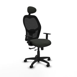 PIQUERAS Y CRESPO Silla de oficina Alocén traslack malla negra Bali negro