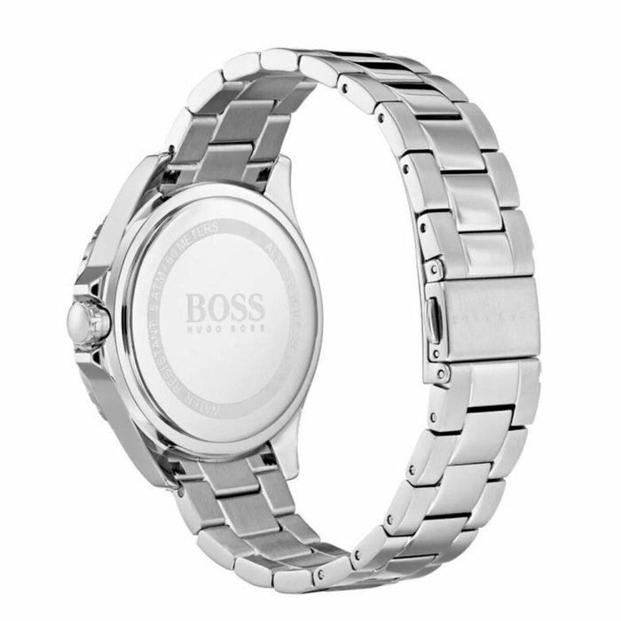 Hugo Boss Reloj Analógico para Mujer con Esfera Rosa y Acero Gris Hugo Boss Reloj Analógico para Mujer con Esfera Rosa y Acero Gris