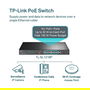 TP-LINK Switch de Red TL-SL1218P, 16 Puertos Gigabit con 2 SFP, 8 Puertos PoE+, Gestión Inteligente, Negro