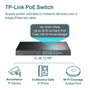 TP-Link TL-SL1218P Switch Gigabit PoE+ de 16 puertos, Negro