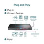 TP-Link TL-SL1218P Switch Gigabit PoE+ de 16 puertos, Negro