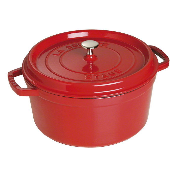 Staub Cocotte de hierro fundido 28 cm, Rojo cereza Staub Cocotte de hierro fundido 28 cm, Rojo cereza