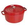 Staub Cocotte de hierro fundido 28 cm, Rojo cereza