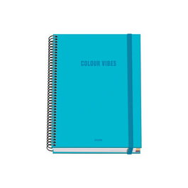 Bloc Dohe Colour Vibes Micro.Tapa Extra A5 100H 90Gr Cuadric.5X5 Cyan