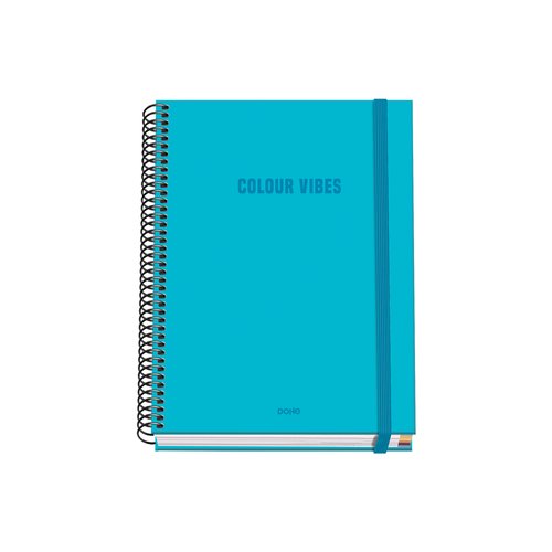 Bloc Dohe Colour Vibes Micro.Tapa Extra A5 100H 90Gr Cuadric.5X5 Cyan Bloc Dohe Colour Vibes Micro.Tapa Extra A5 100H 90Gr Cuadric.5X5 Cyan