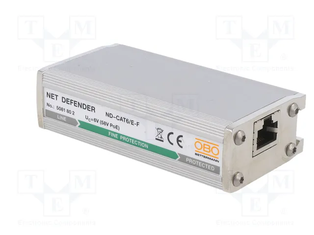 OBO BETTERMANN ND-CAT6/E-F Limitador de sobretensiones Tipo 2+3