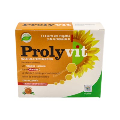 NOEFAR Prolyvit Efervescente 16 sobres con Stevia NOEFAR Prolyvit Efervescente 16 sobres con Stevia