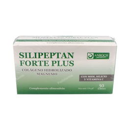 ANROCH Silipeptan Forte Plus con Colágeno, Magnesio, Silicio, MSM y Vitamina C - Movilidad Articular y Piel - 30 Sobres