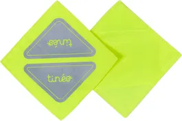 Tineo Parches Reflectantes con Cierre de Velcro - Amarillo Fluorescente - TIN3275054061643