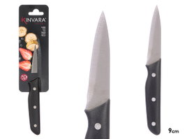 Kinvara Cuchillo Fruta 9cm Metal-Negro (Pack de 24) de 20cm de Ancho