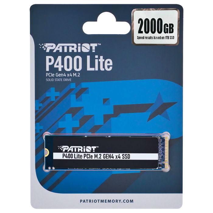 Patriot SSD P400 Lite 2 TB M.2 NVMe PCIe 4.0 x4 SSD 2280 Negro/Blanco