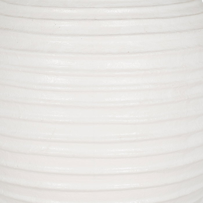 Jarrón Blanco Fibra de Cemento 72 X 72 X 100 cm