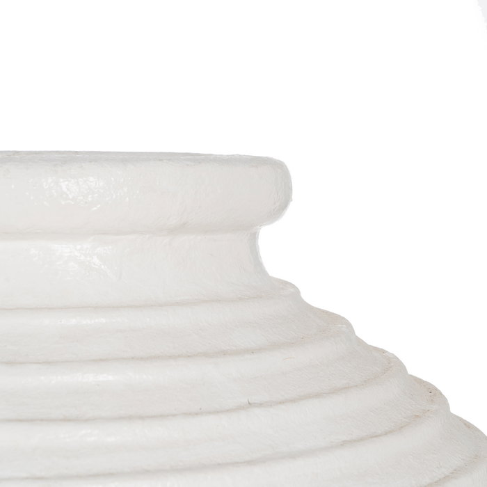 Jarrón Blanco Fibra de Cemento 72 X 72 X 100 cm