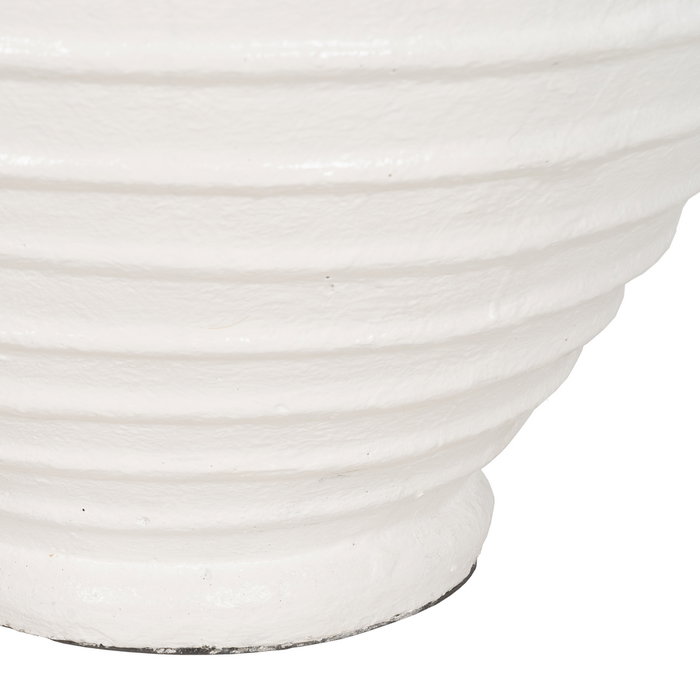 Jarrón Blanco Fibra de Cemento 72 X 72 X 100 cm