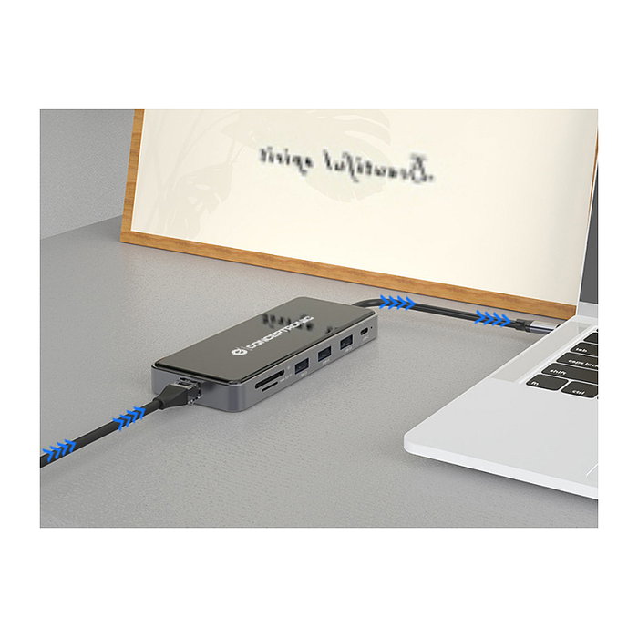 Conceptronic Adaptador 7 en 1 USB-C con 2x HDMI, USB-C PD, USB 3.0 y Gigabit Ethernet DONN14G Gris Conceptronic Adaptador 7 en 1 USB-C con 2x HDMI, USB-C PD, USB 3.0 y Gigabit Ethernet DONN14G Gris