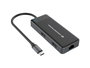 Conceptronic DONN14G Adaptador USB-C Multipuerto 7 en 1 a HDMI 4K, USB-C PD 100W, USB 3.0, GbE